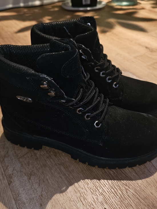 Lugz Other - Lugz 6 Inch Round Toe Lace Up  Mens Black Casual Boots MMANTLHD-001 Size 7.5